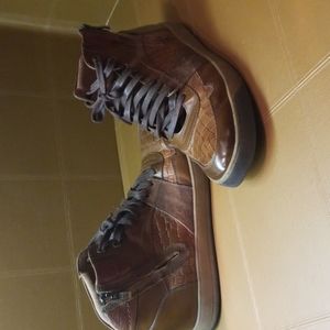 Mens zip ankle sneaker